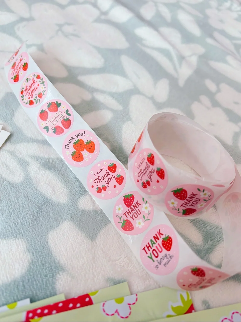 75 Piece Pink Strawberry Shipping Supply Bundle 🍓🎀